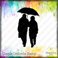 Couple Umbrella Stamp