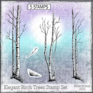 Elegant Birch Trees Stamp Set