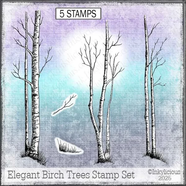Elegant Birch Trees Stamp Set