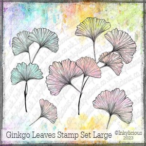 Ginkgo Leaves Stamp Set Large