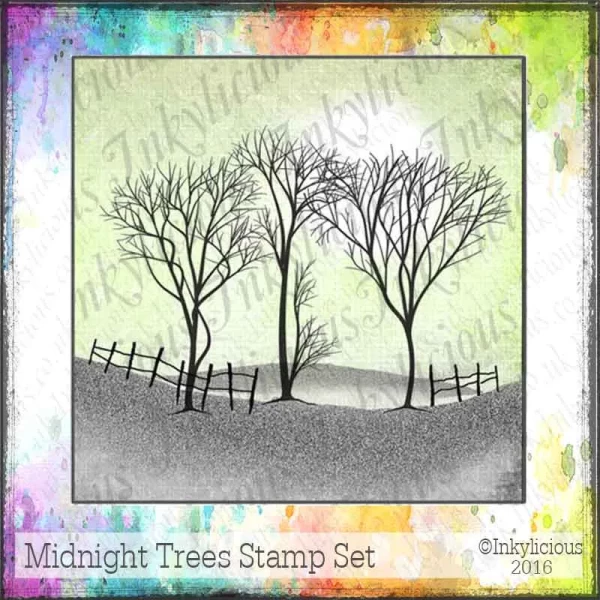 Midnight Trees Stamp Set