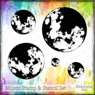 Moons Stamp and Stencil Set