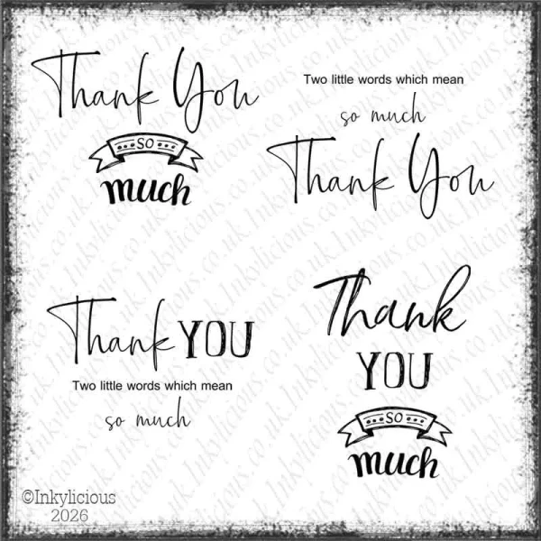 Thank You So Much Stamp Set
