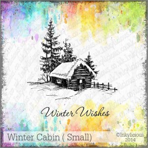 Winter Cabin Stamp (Sm)