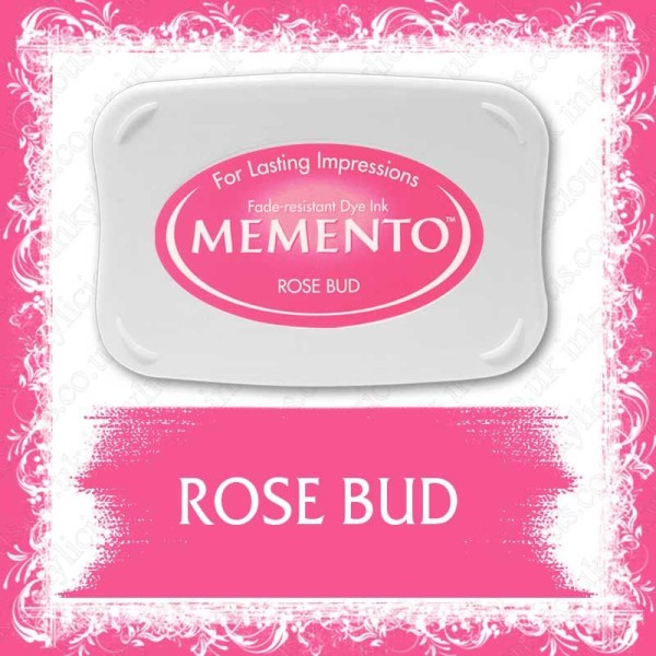 Tsukineko Memento Water-Based Ink Pad for Stamping - Rose Bud 