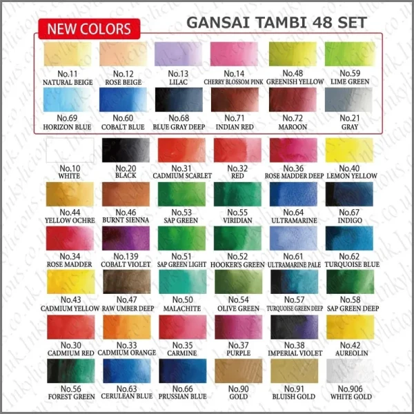 Kuretake Gansai Tambi 48 Set