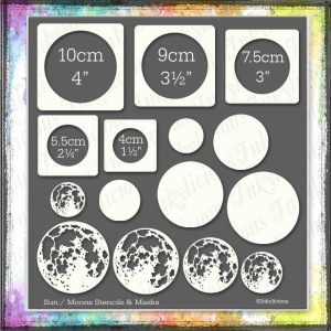 Sun Moon Stencils & Masks