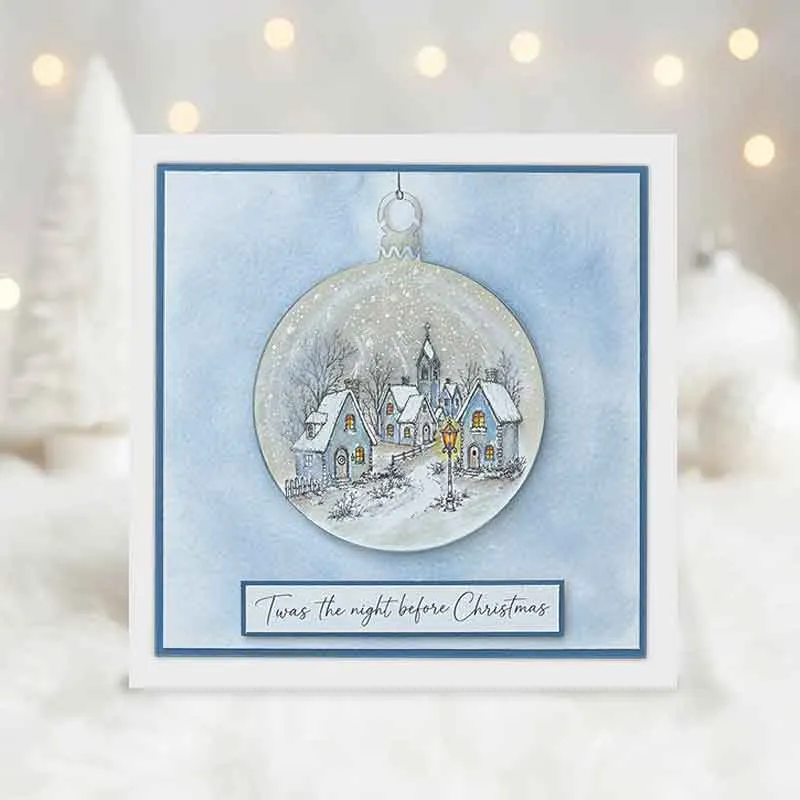 Christmas Winter Village stamp set